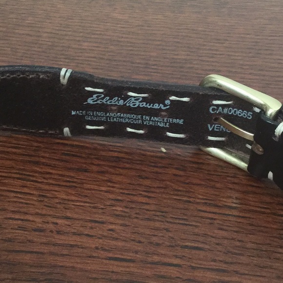 Leather & Canvas Eddie Bauer Belt NEW - Picture 3 of 5